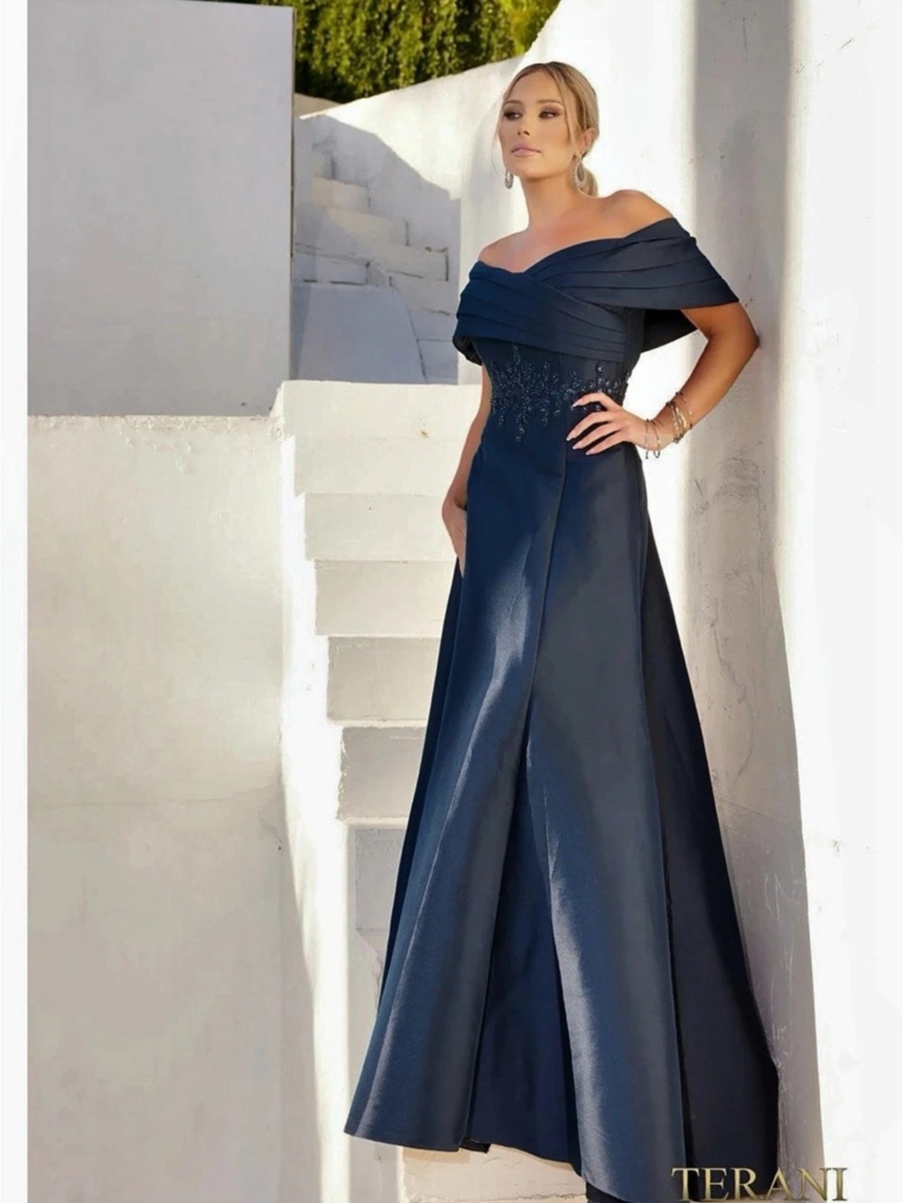 Terani Women's Blue Gown New with tags